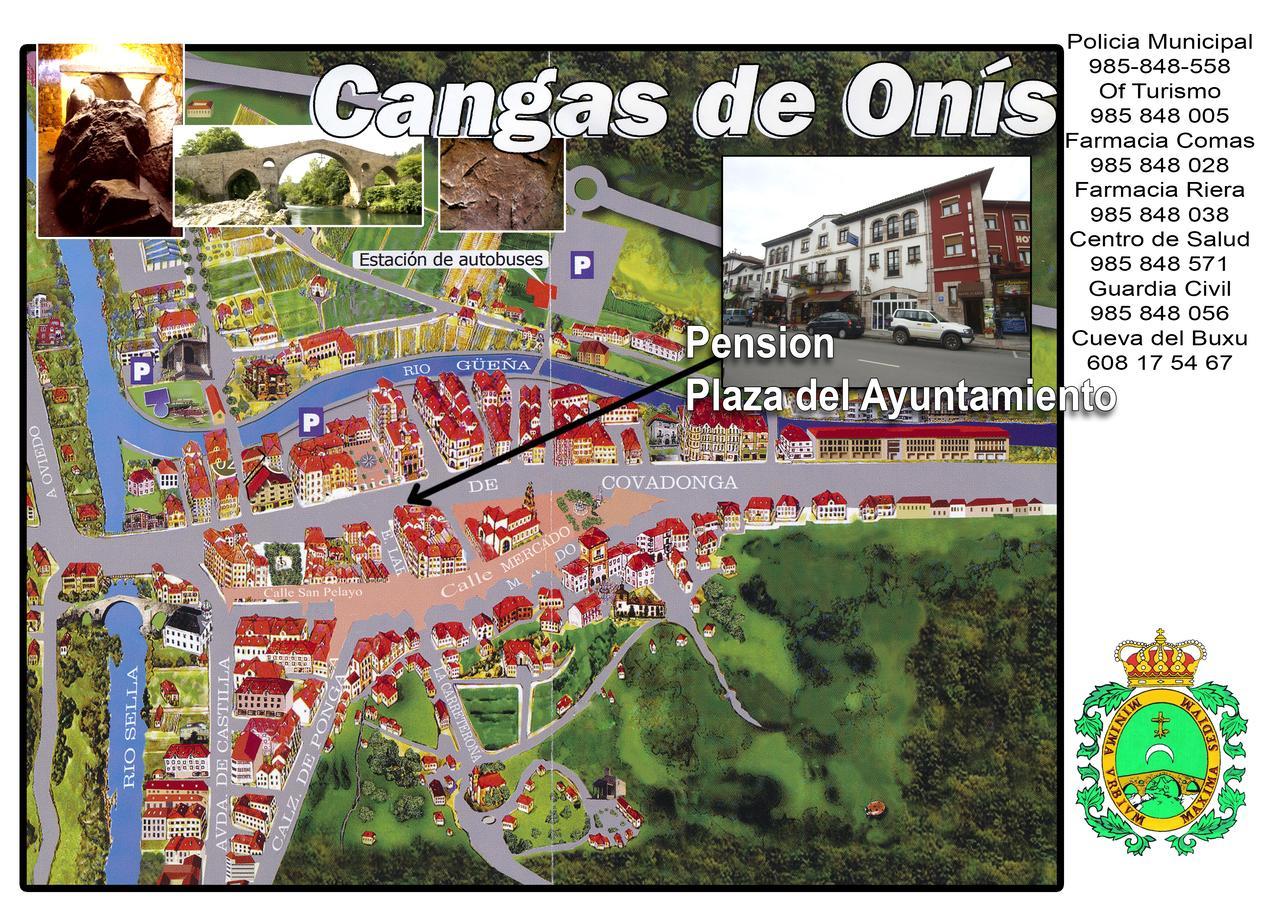 Pension Plaza Del Ayuntamiento Hotel Cangas de Onis Exterior photo